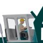Preview: Mobilbagger TIH 445 mit Fahrer und Betonrohr